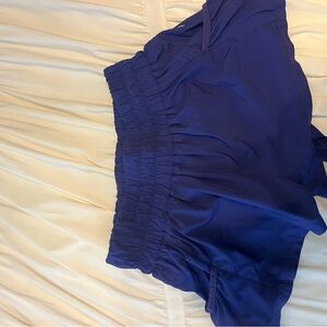 FP Movement Blue Athletic Shorts with Ruched Waistband